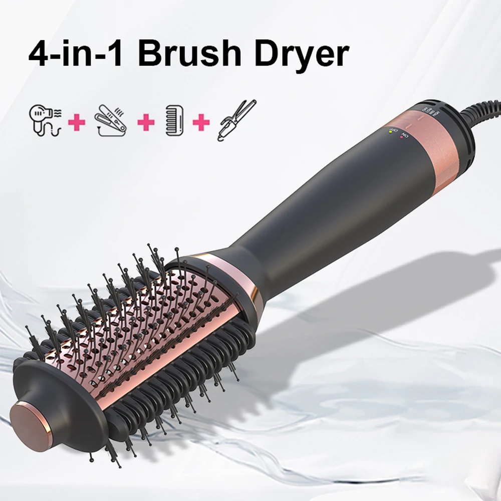 SMET المهنية 1000 واط صالون فرشاة مجفف الشعر خطوة واحدة الهواء الساخن مجفف للنفخ مشط الناشر فوهة شعبية النساء المنزلية البلاستيك #2