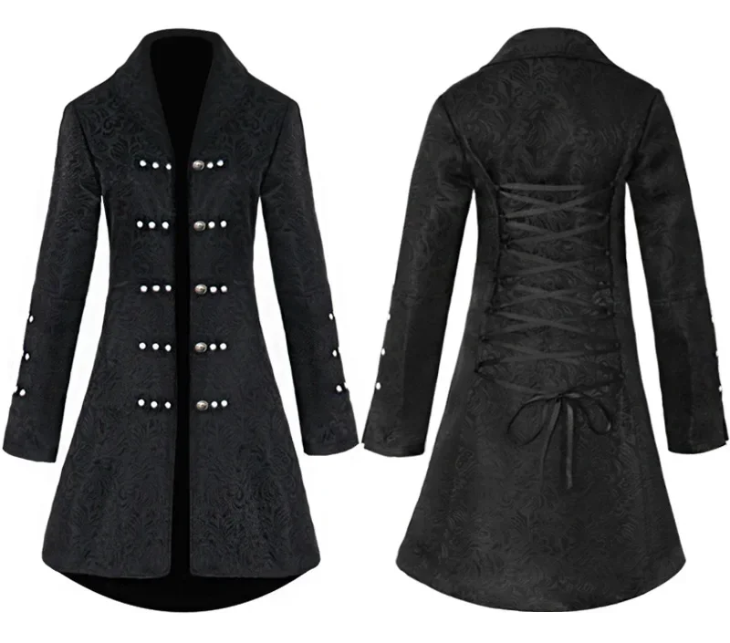 

New Medieval Vintage Women's Jacquard Mid-length Coat