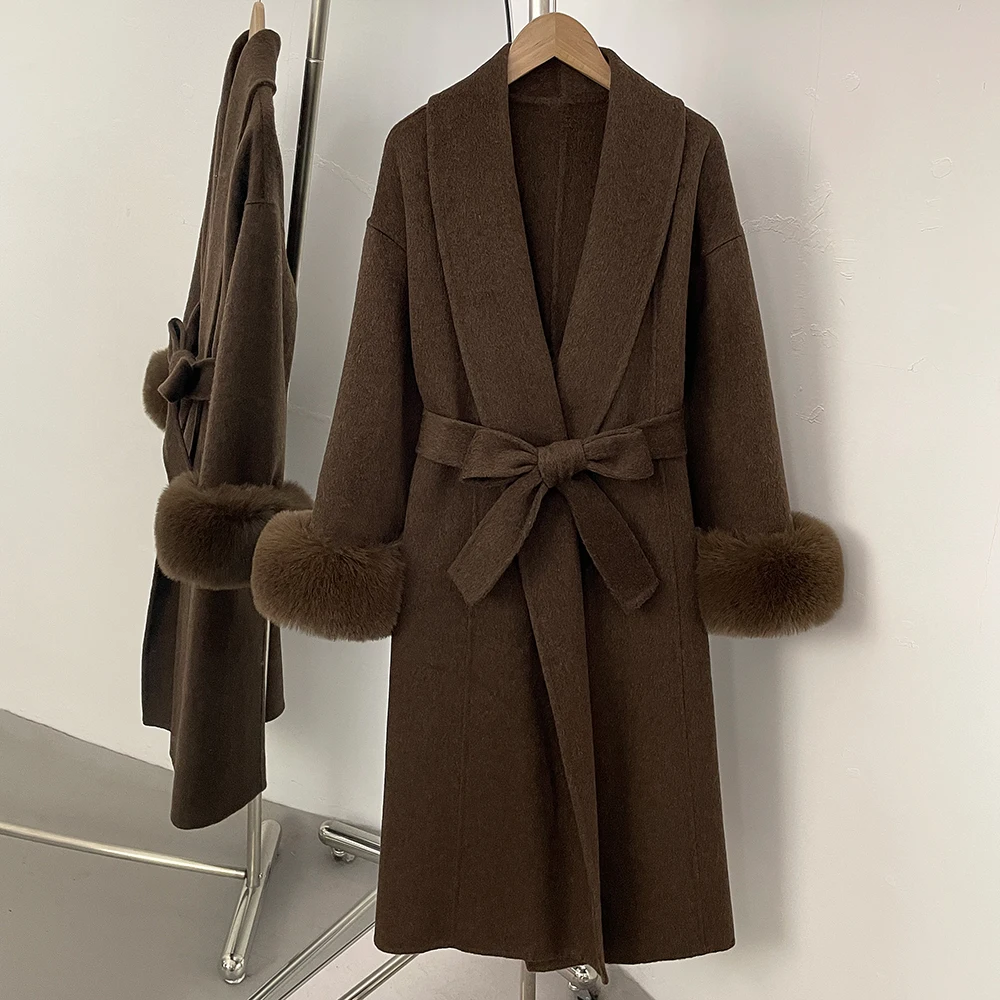 Reality wool Jacket Women's Faux Fur Coat Women's Winter Jackets Korean Climate Many Outer High Quality Women's Clothing Ladies