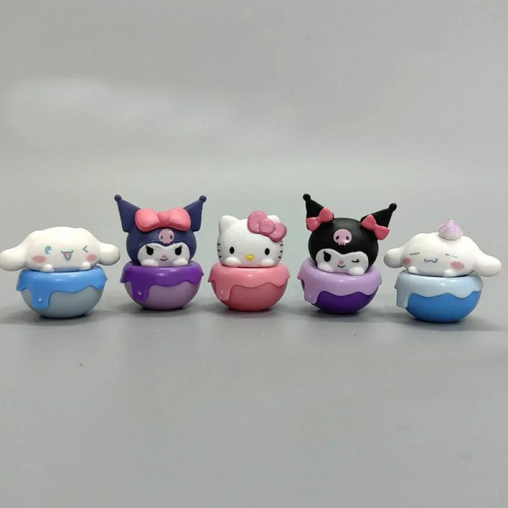 Sanrio 3Cm Hello Kitty Cat My Melody Figure Anime Kawaii Cinnamoroll Kuromi Action Collection Materials Gifts Toys For Children