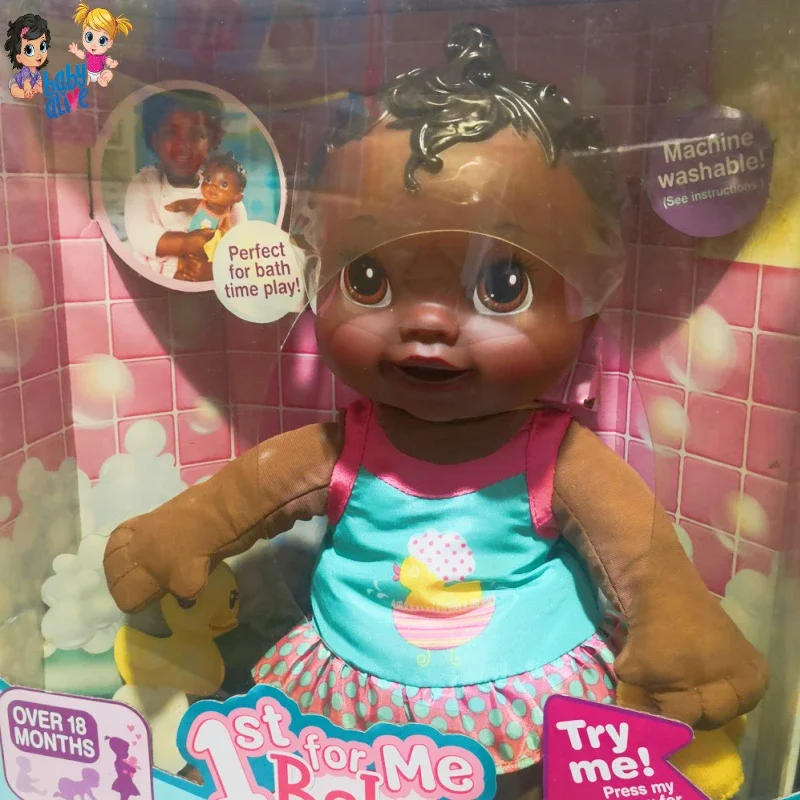 Hasbro Baby AlivePerfect for Bath Time Play Toy Splash’n Giggle Black Skinned Babies Dolls Children Educational Toys Gifts