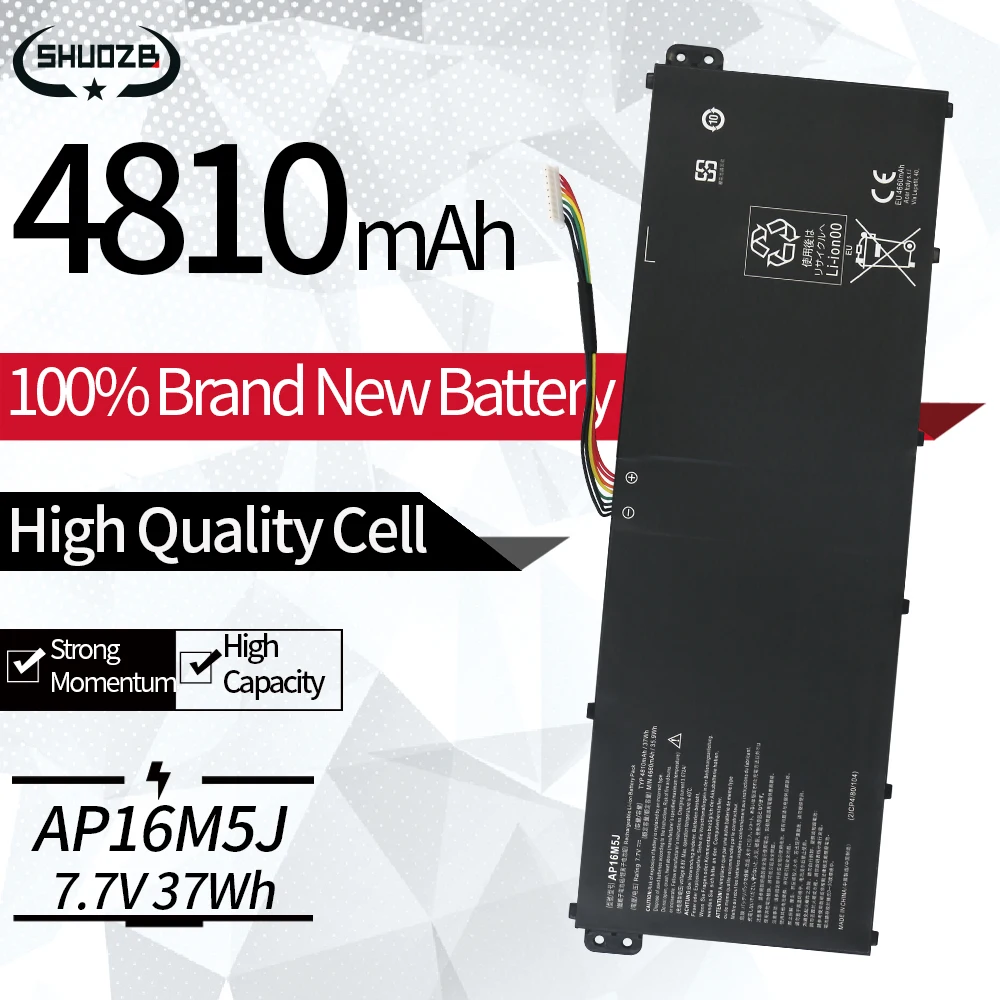 AP16M5J Battery For Acer Aspire 3 A315-21 A314-31 Series A315-21-63F1 A315-53-52CF A315-53G-33G6 A315-31-P72U Aspire 1 A114-31