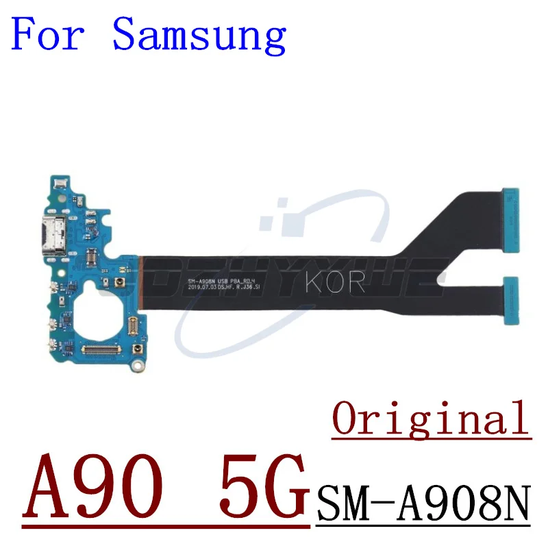 USB Charger Charging Port Dock Connector Board Flex Cable For Samsung Galaxy A60 A70 A705 A80 A805 A81 A90 A90s A908 5G