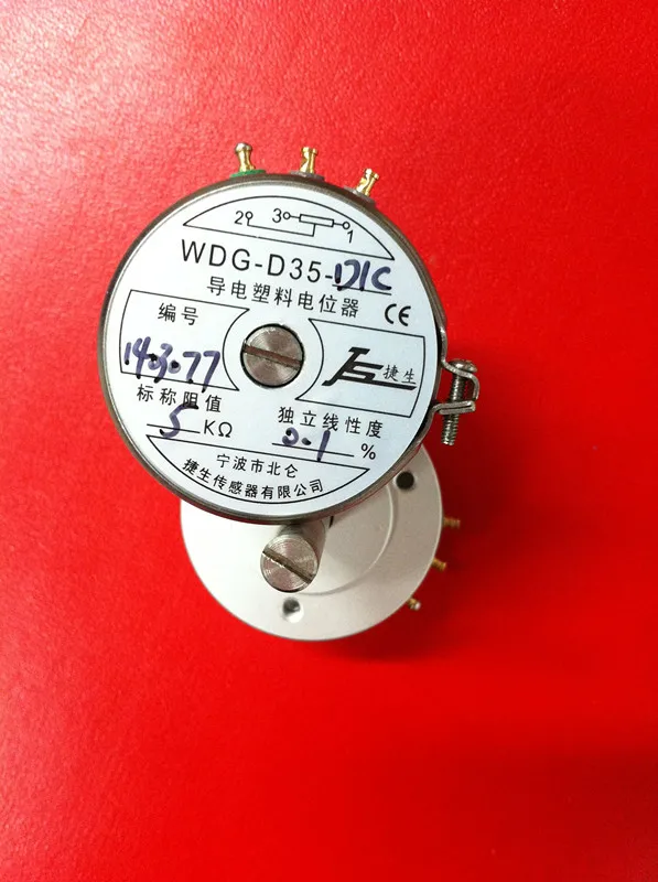 WDG-D35-D1C Precision Conductive Plastic Potentiometer Angle Sensor 1K 2K 5K 0.1%