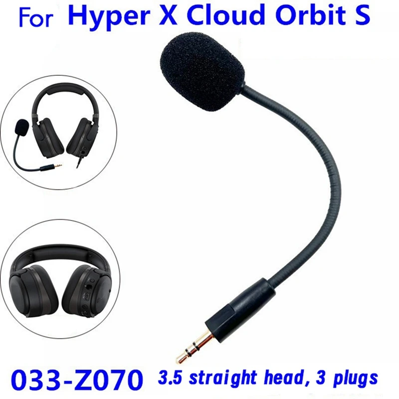 Replace 3.5Mm Microphone Mic For Kingston Hyper X Cloud Orbit S Game Headsets Gaming Headphones Mic