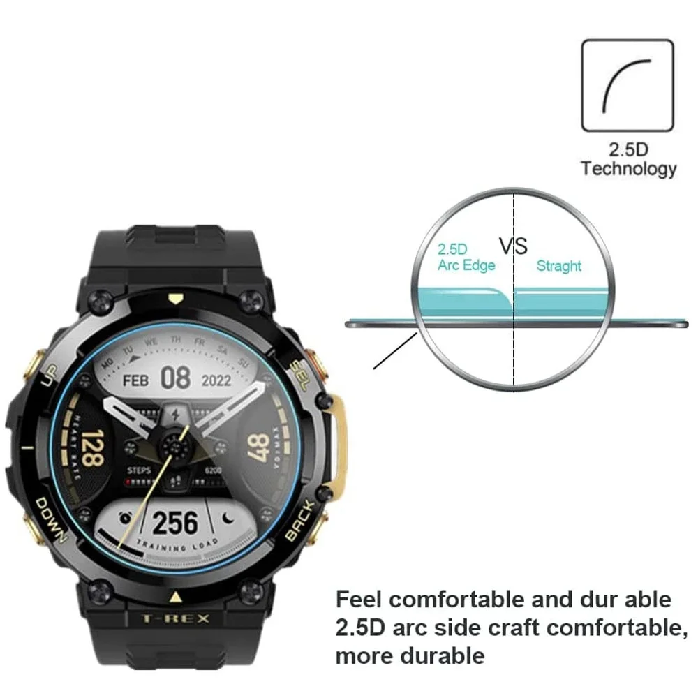 Huami Amazfit T-Rex 2용 강화 유리 화면 보호기