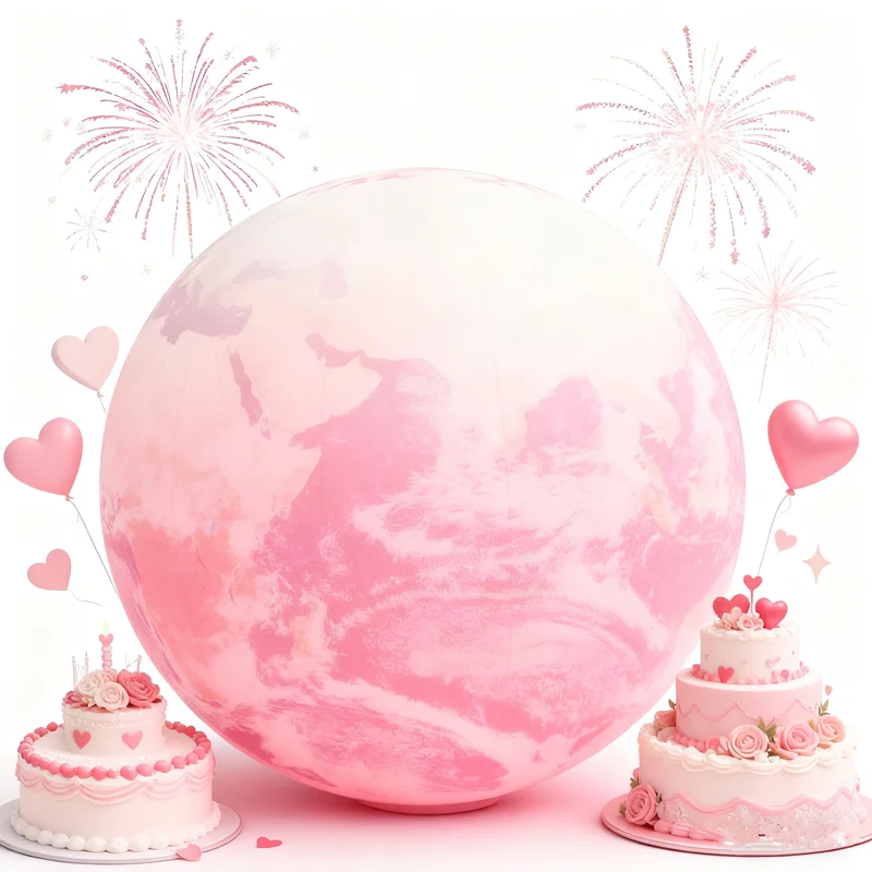 Wedding Party Supply Store ball Moon Planets PVC Earth Balloon With LED Light and blower for Stage Party Advertising Decoration