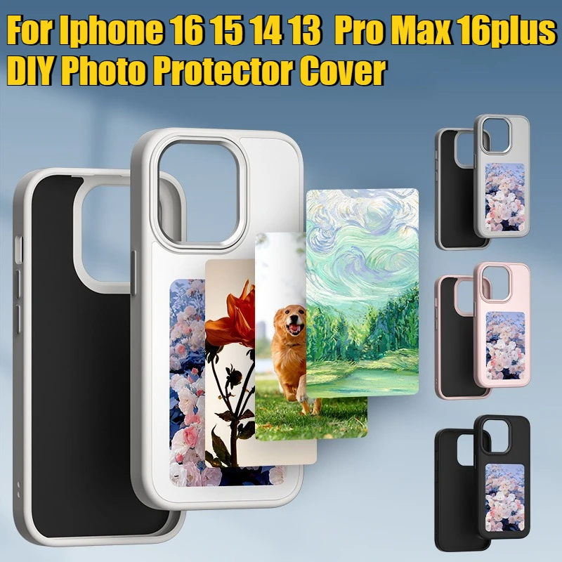 Four Colors NFC Image Transmission AI ink Screen Phone Case for Iphone 16 15 14 13  Pro Max 16plus DIY Photo Protector Cover