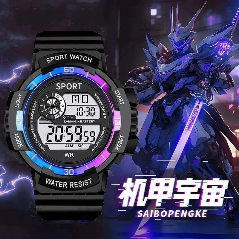 メンズ腕時計デジタルスポーツ電子時計多機能発光目覚まし時計メンズスポーツウォッチ時計電子時計ギフト
