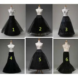 Women Black  Skirt Petticoat Adult A line Mermaid Hoops Hoopless Changeable Waist for Pageant Wedding Party Dress