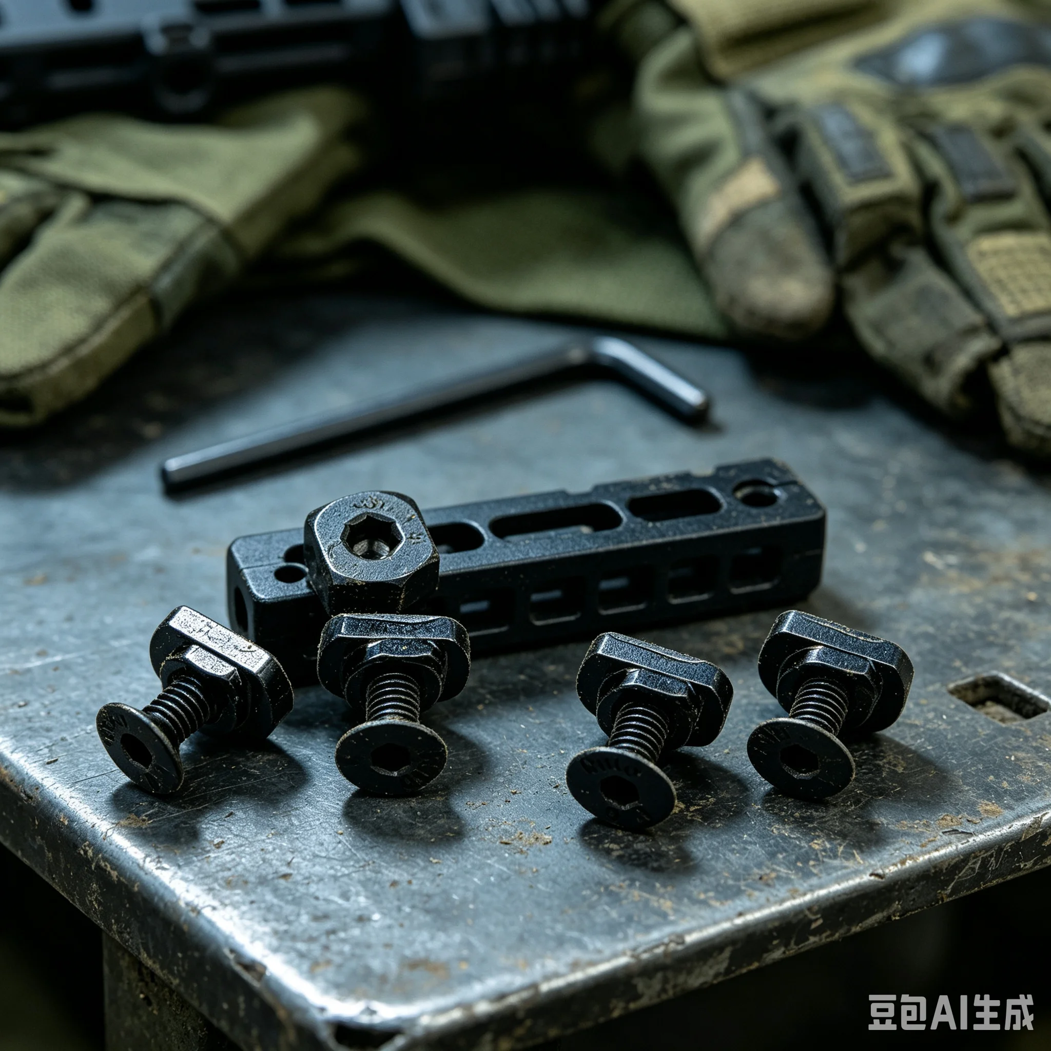 Wholesale 500sets/bag MLOK / KeyMod Screw Nut Kit, Tactical Handguard Accessories Sliding T-Nut Hex Screws