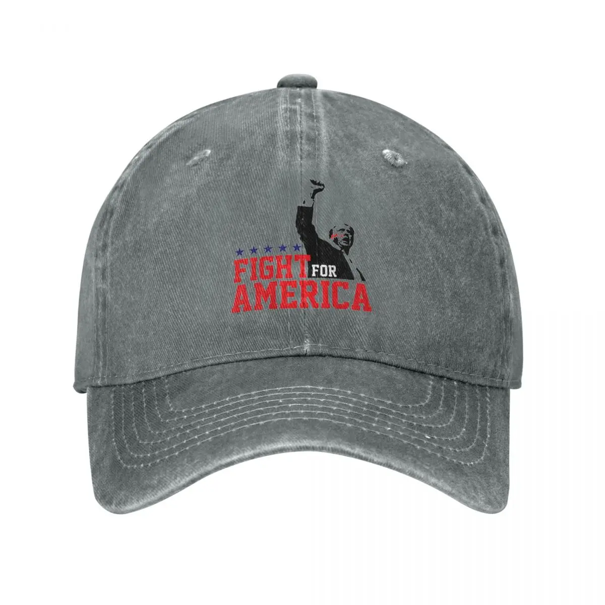 Trump Fight Shooting Baseball Caps Unisex Style Distressed Washed Snapback Hat Fight Assassination Attempt Outdoor Caps Hat