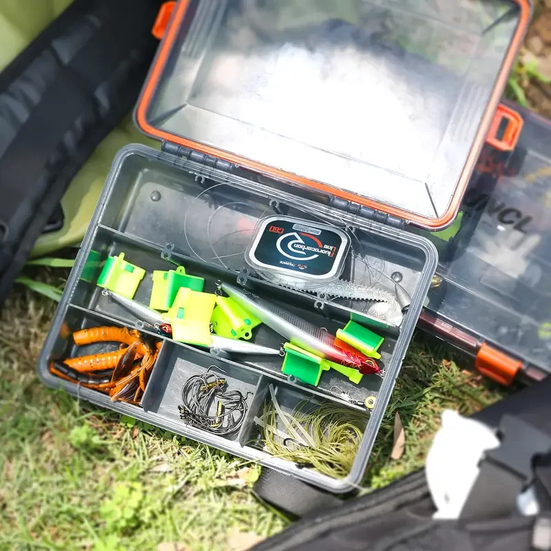 Fishing Tackle Box Adjustable Plastic Fishing Lure Hook Storage Case Portable Tackle Multifunctional Organizer Fishing Boxes