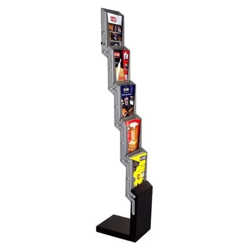 Metal A4 Brochure Holder Portable Foldable Document Holder