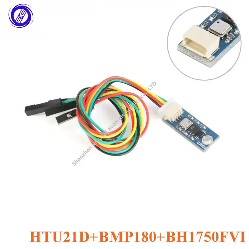 1pcs emperature and Humidity Pressure Light Sensor CJMCU-HTU21D+BMP180+BH1750FVI T Weather Module