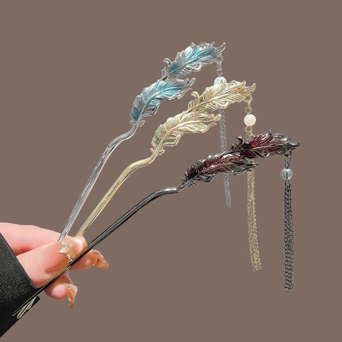Chinese Style Swallow Tail Hairpin Women Hair Clips Simple Metal Ponytail Hairpin Hair Stick Headdress Hair Accessories Gift view 6