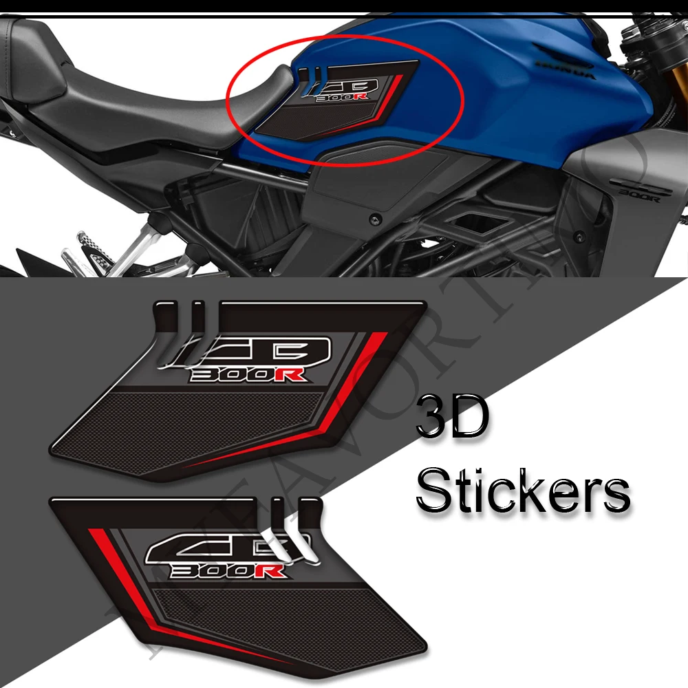 For Honda CB300R CB 300R Motorcycle Grips Tank Pad Stickers Gas Fuel Oil Kit Knee Protector 2018 2019 2020 2021 2022