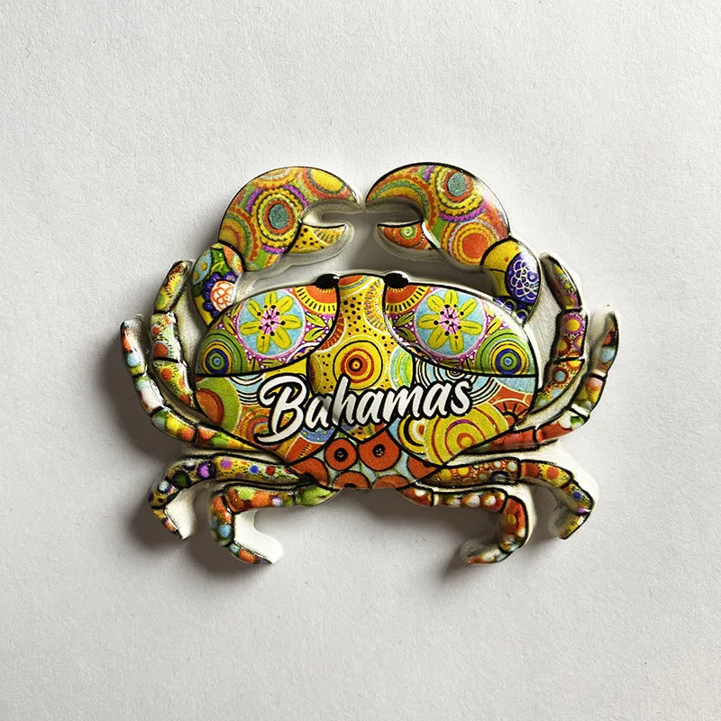 

Bahamas 3D Resin Crab Fridge Magnets, Cute Decorative Refrigerator Magnets, ‌Strong Magnets for Kitchen
