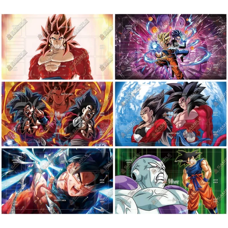 ドラゴンボールカードパッド孫悟空ベジータ Iv 超サイヤ人 4 フリーザ Diy ゴム厚みのバトルマットアニメゲームアクション玩具フィギュアギフト