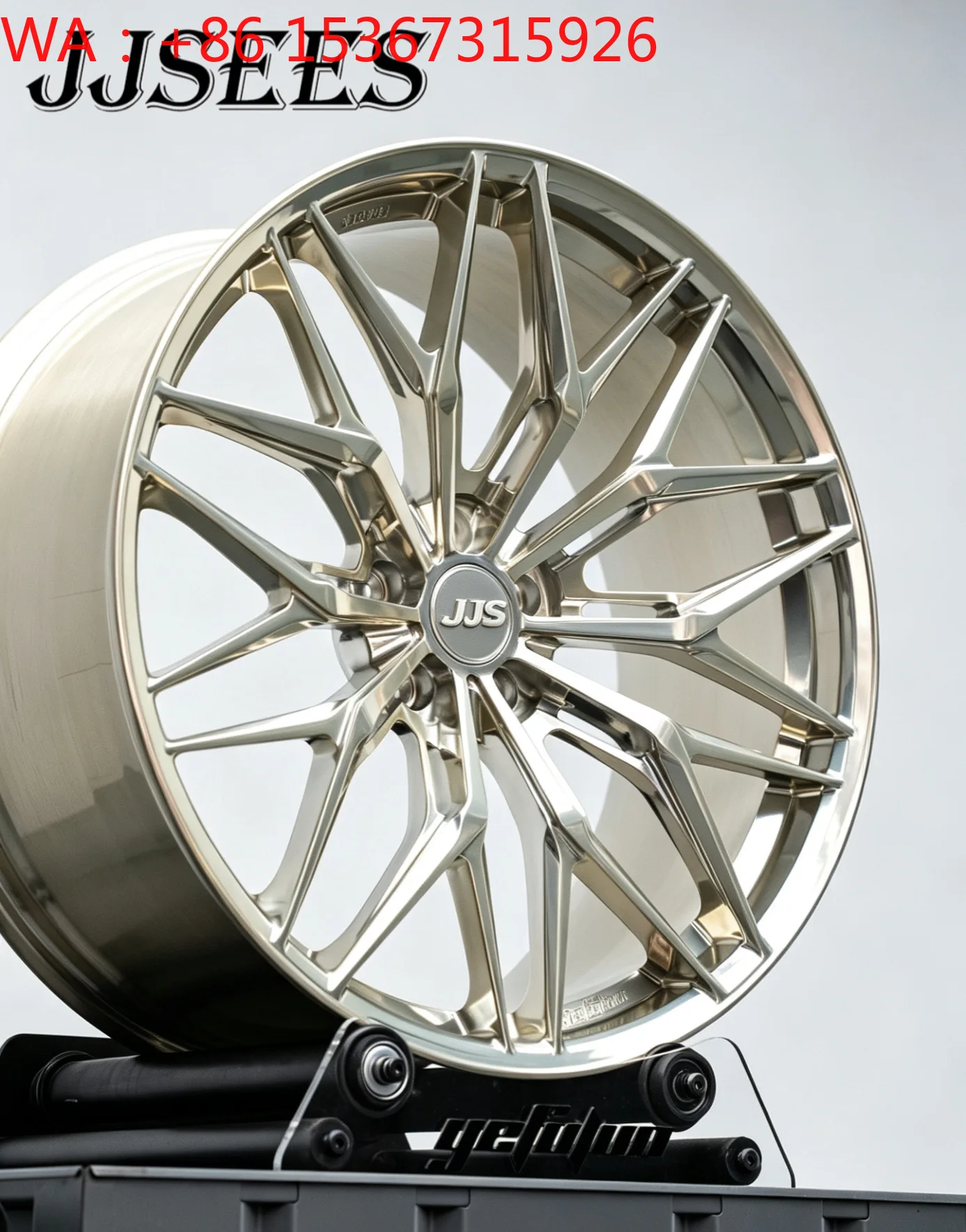 17-22 Inch Black Multiple Spoke T6061 Custom Forged Alloy Wheel Rims 5x112 5x130 Modified Passenger Wheels
