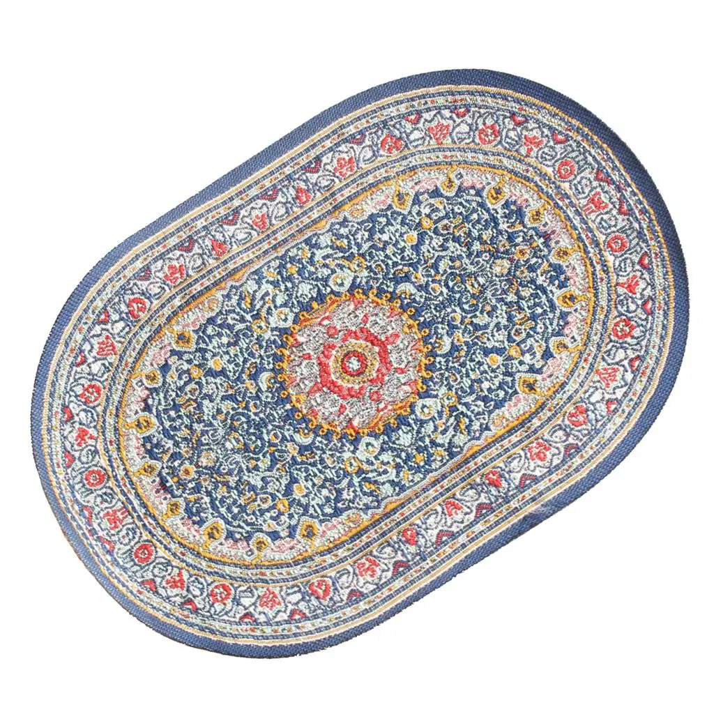 ドールハウス ミニチュア織カーペット 床材 - ドールハウス エリアラグ - 1/12 スケール 家具アクセサリー 装飾