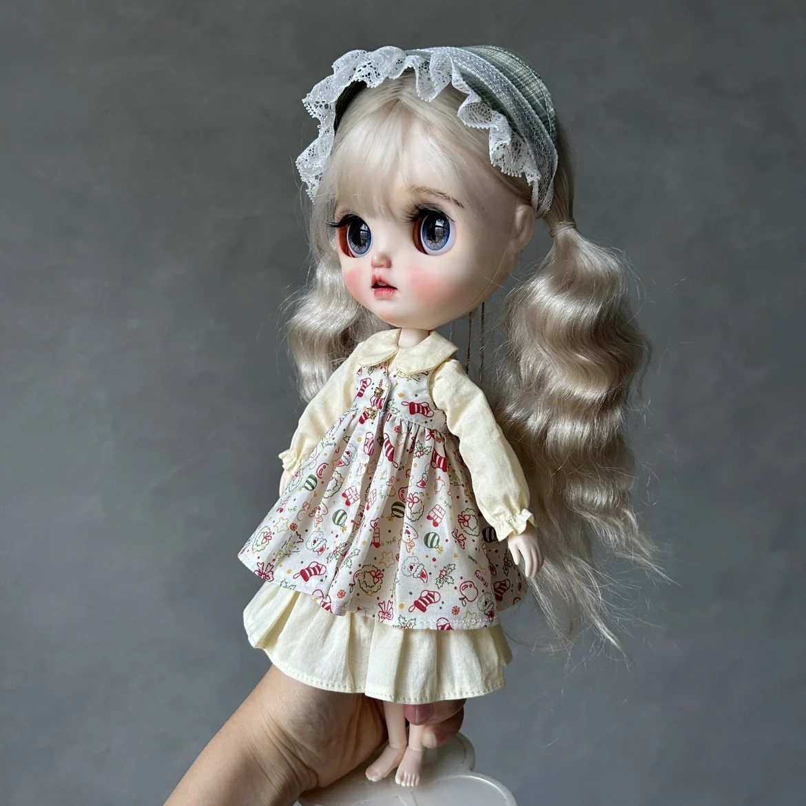 blythe doll clothes multicolor cute pastoral set  handmade 28-30cm OB22 OB24 AZONE Dress for  Blythe doll cute accessories