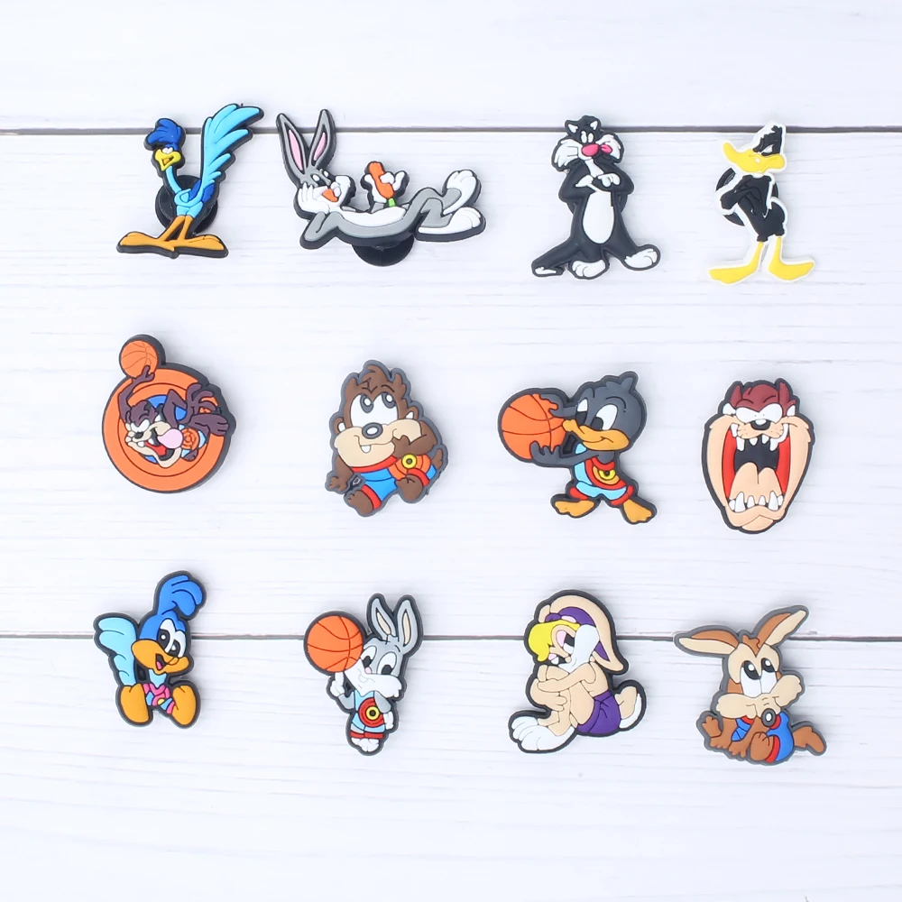 Single Sale 1pcs Bunny Shoe Charms Accessories Decorations PVC Classic Clog Buckle for Kids Party Xmas Gifts image 2