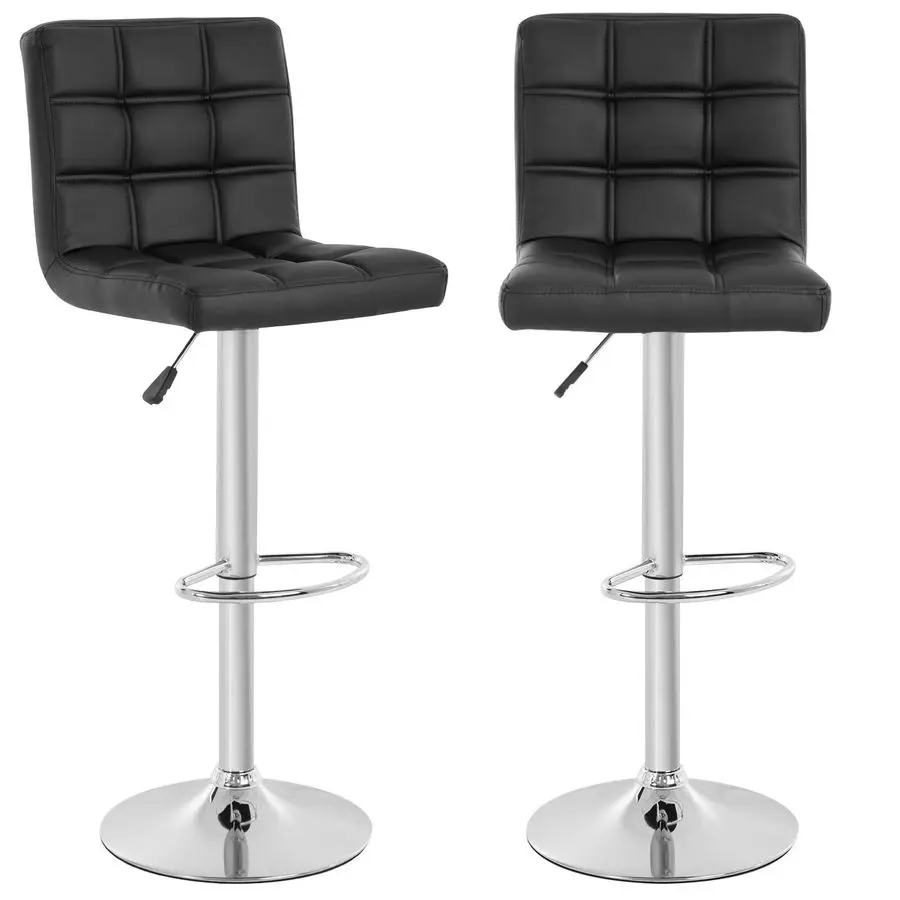 

Set of 2 Barstools Modern Bar Stool PU Leather Height Adjustable Counter Height Swivel Bar Stool Bar Chairs Hydraulic Dining Roo