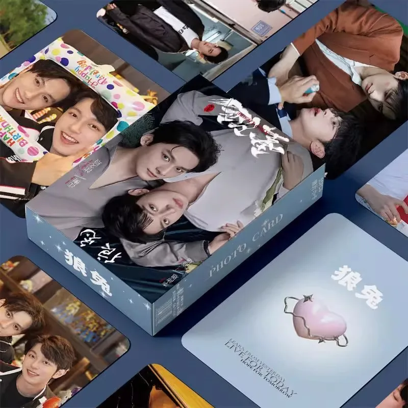 55pc/set Abo Desire Lomo Cards Drama Cp Jiang Heng, Li Peien Holographic Photocards Gift For Fans