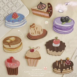 Dessert Embroidery Patches Applique Cute DIY Clothes Craft Decoration Cake Badge Iron On DIY Handmade Accessories