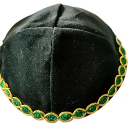 Judaica Kippot Stain Hat Kippa Jewish Kipa Cotton Yarmulke EmbroiderReligious Beanies Skull Kippah David Star Bonnet