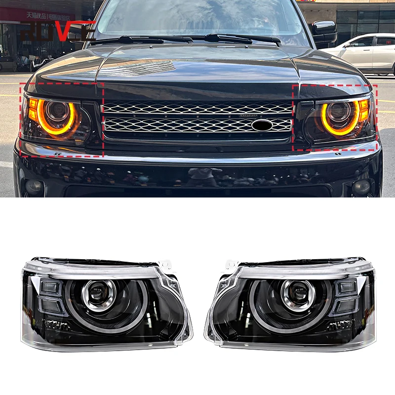 

Car Front LED Headlight Headlamp Plug And Play For Range Rover Sport 2005-2013 Upgrade Defender Style Lights