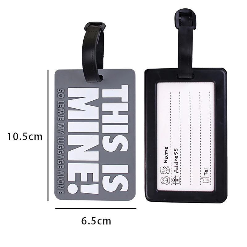 Creative Silicon Letter Luggage Tag Suitcase Portable Travel Label Baggage Tag Label