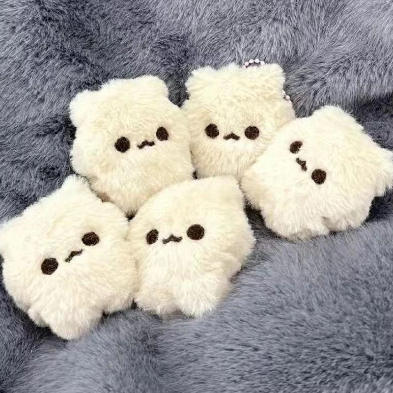 سلسلة مفاتيح دمية دب قطيفة لطيفة وحلوة قابلة للعصر، تعليقة مفاتيح دمية محشوة مبتكرة ومضحكة، زينة معلقة عصرية للحقيبة، هدايا