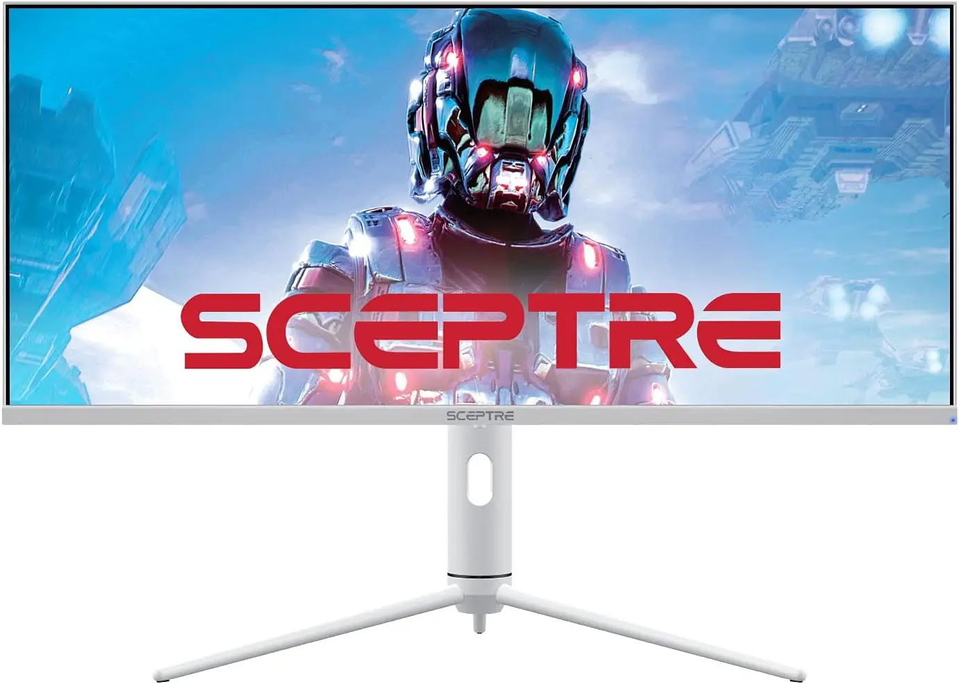 

IPS 34" White UltraWide Monitor 3440 x 1440p HDR400 1ms up to 144Hz 95% DCI-P3 PIP PBP DisplayPort HDMI USB-C Height Adjustable
