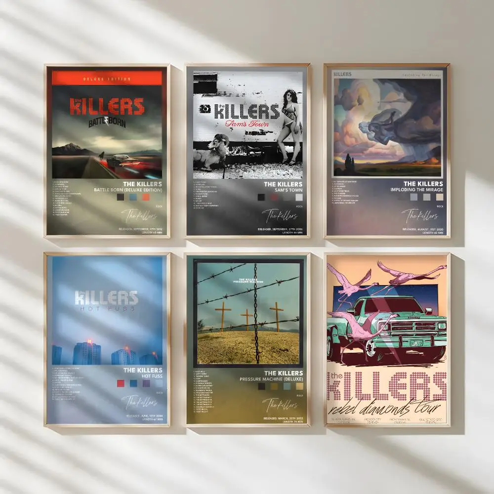 Music Band The K-Killers Poster Waterproof Canvas Art Wrinkle Free Wall Hanging For Home Living Room Bedroom Decor
