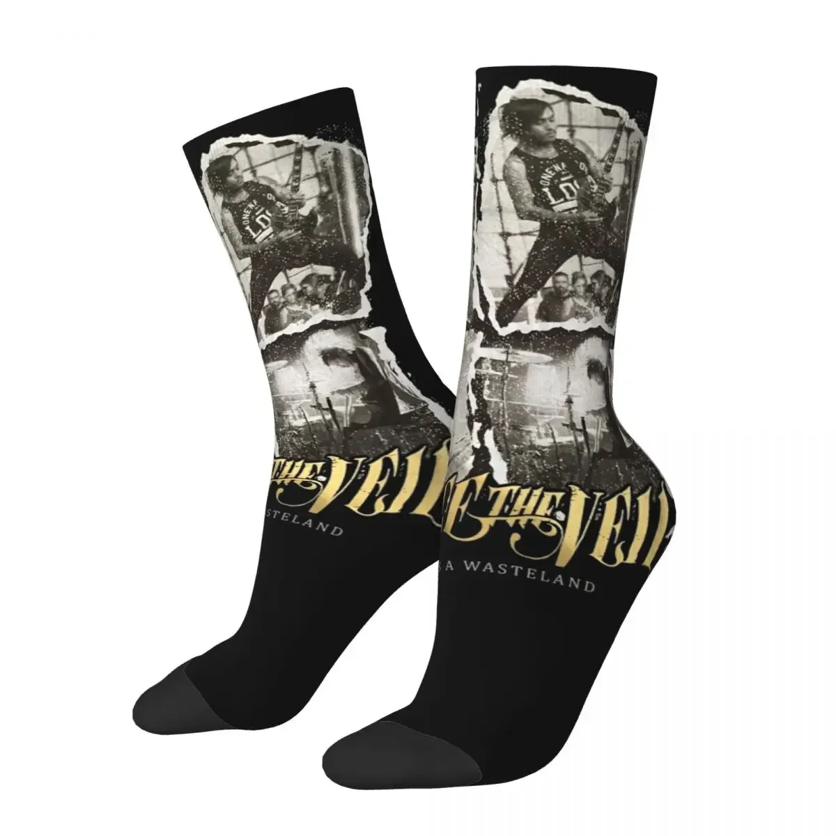 Fashion Male Men Socks Hip Hop This Is Waste Land Pierce The Veils Sock Sport Women Socks Spring Summer Autumn Winter