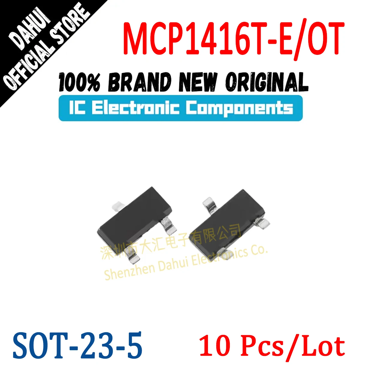 

10Pcs MCP1416T-E/OT SOT-23-5 1.5A MOSFET Driver Chip IC New Original