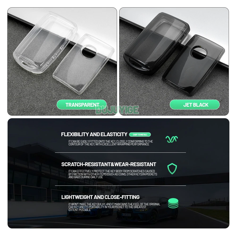 Clear TPU Car Key Case For Mazda CX-80 CX80 2024-2026 Key Fob Cover Protector Shell Auto Accessories 2025