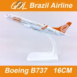 16CM 1/400 Scale B737-800 B737 Brazil 737 GOL Airlines Airplane Aircraft Diecast Metal Alloy Replica Model Plane For Collection