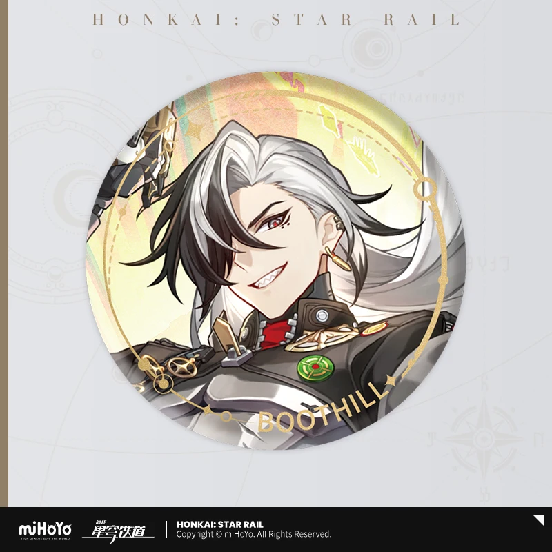 Presale Game Honkai: Star Rail Official Merchandise The Hunt Paths Tinplate Badge Boothill Dr. Ratio Topaz Sushang Yanqing Seele