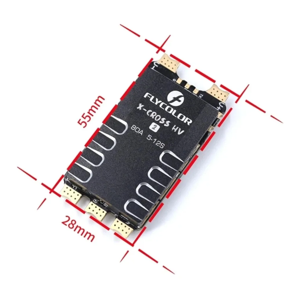 UniFlyFLYCOLOR X-Cross HV2 80A 120A 160A Blheli 32 5-12S Brushless ESC Support  For X-Cross FPV