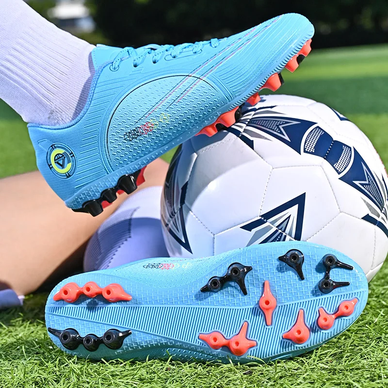 Hot Sale Youth Long Spike Soccer Shoes Children Students Large Size Broken Spike Soccer Shoes Unisex Training Shoes 31-45#