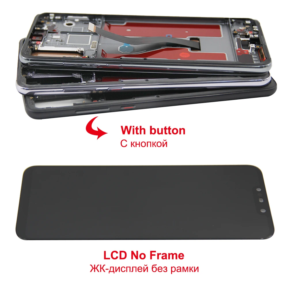 Screen for Huawei P20 Pro CLT-L09 CLT-L29 Lcd Display Touch Screen Digitizer Assembly with Frame for Huawei P20 Pro Replacement