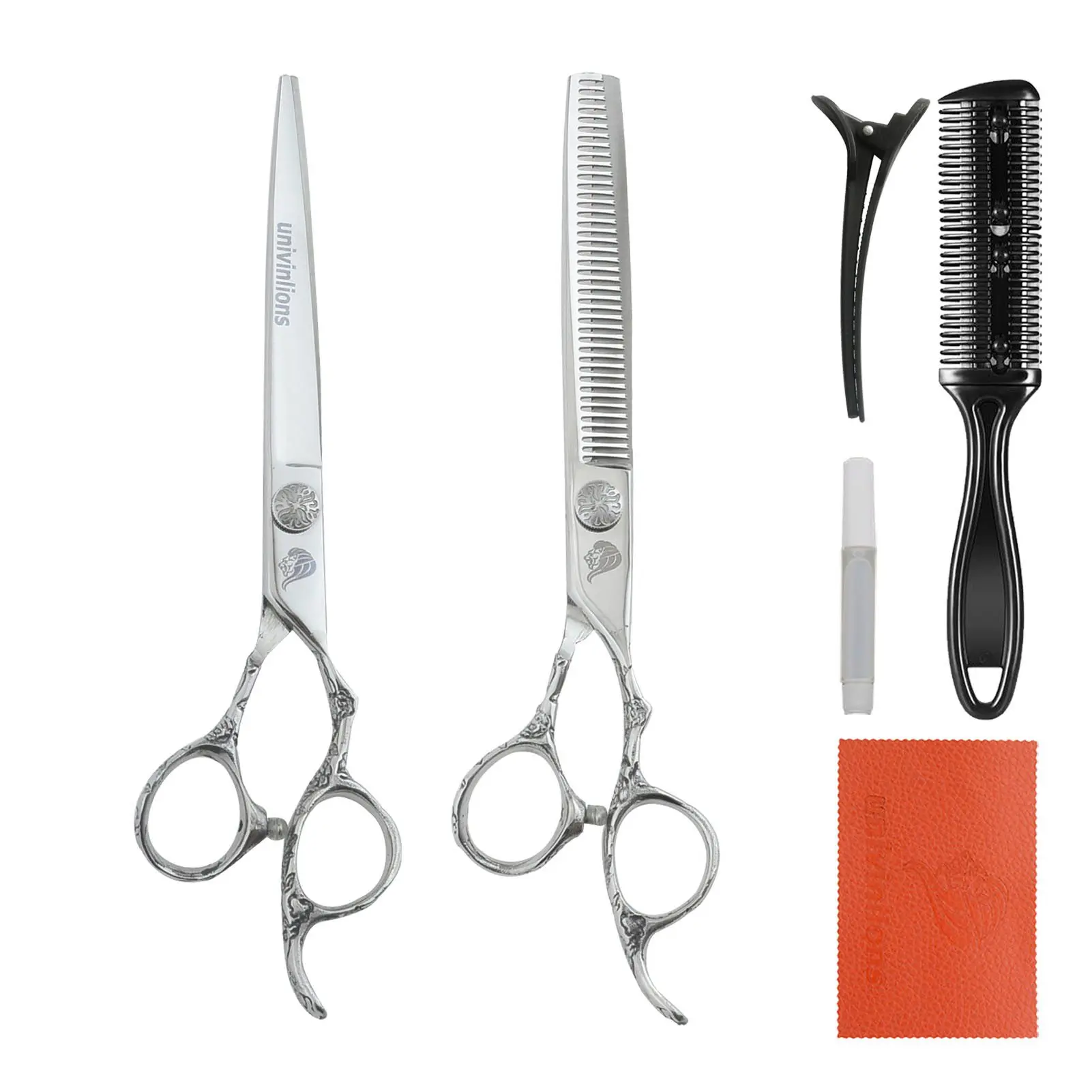 

7.0 Inch 9cr13 Professional Barber Hair Scissors Pet Cutting Thinning Scissor Kit Trimming Scissors Dog Grooming Shears Clippers