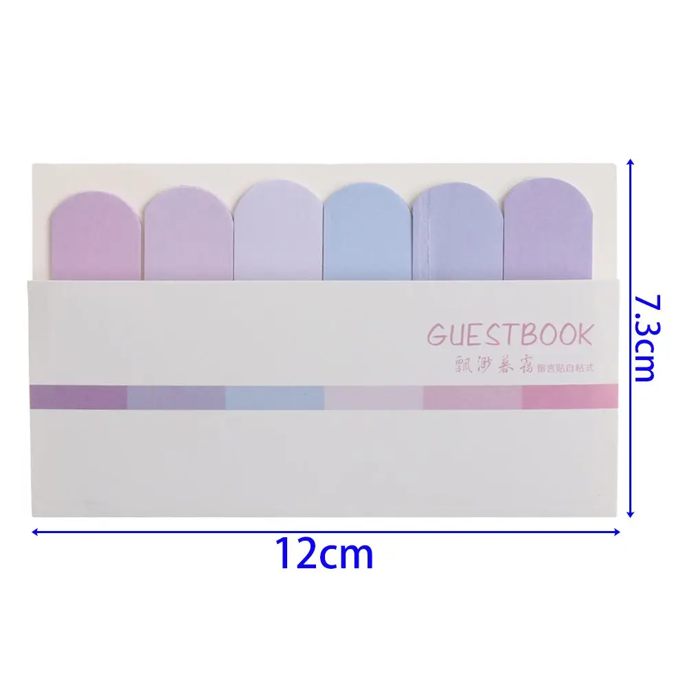 sheets Fashion Cute Office Supplies Bookmark Gradual change Colors Tab Strip Index Flags Paster Sticker Memo Pad Sticky Notes