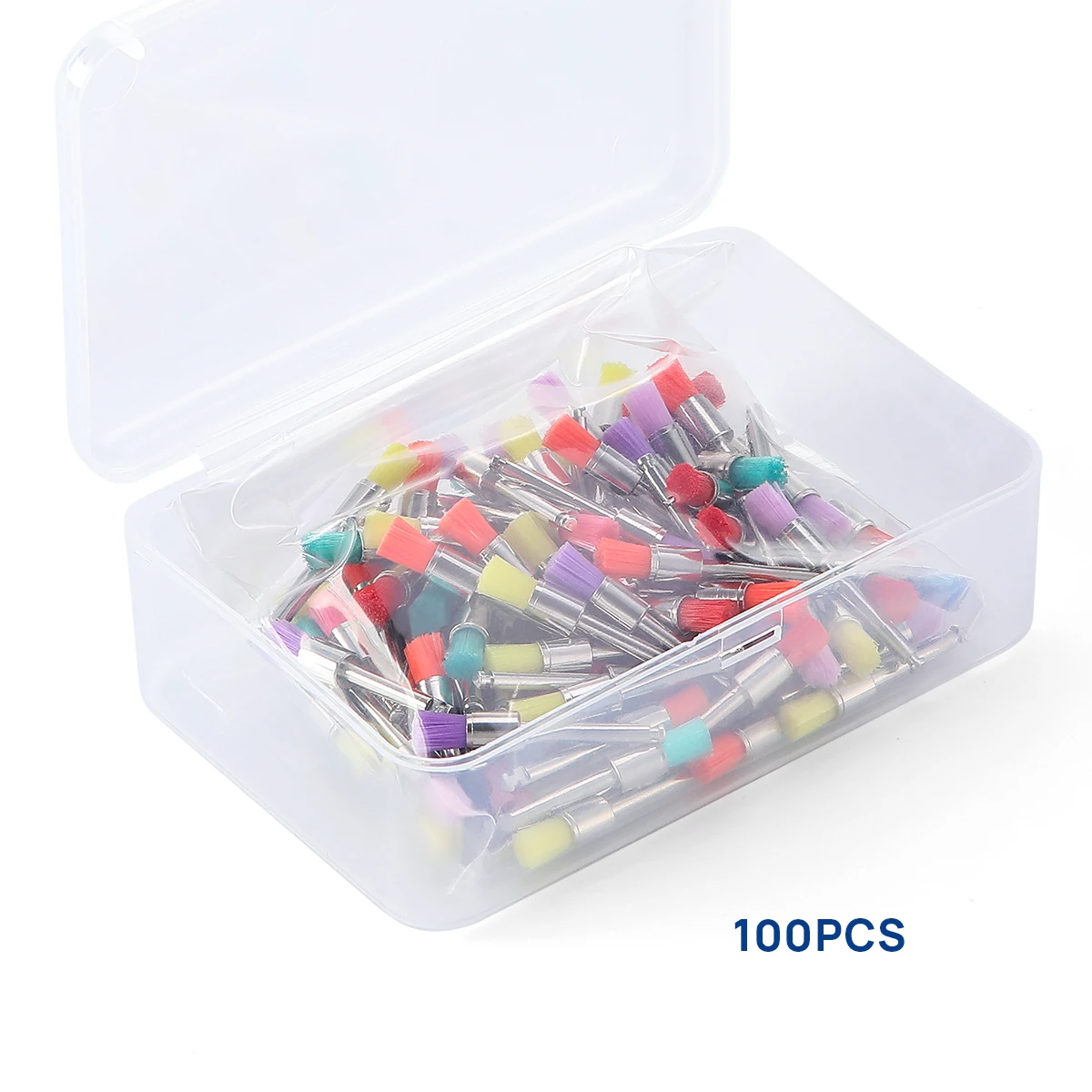 100pcs/box Dental Materialien Prophy Pinsel Farbe Prophylaxe Weiß Nylon Polieren Pinsel Schüssel Form Zahnmedizin Polierer – Detail 2