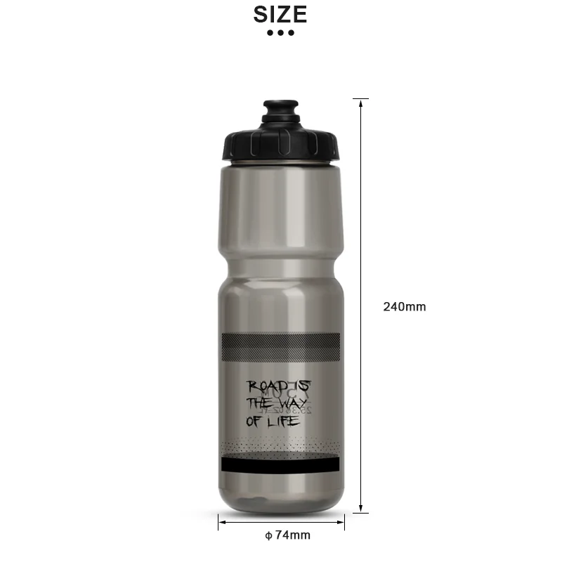 RIDERACE-botella de agua para bicicleta, 710ML, PP5, plástico para correr al aire libre, escalada, deportes, taza para apretar, hervidor de ciclismo, taza portátil para bicicleta