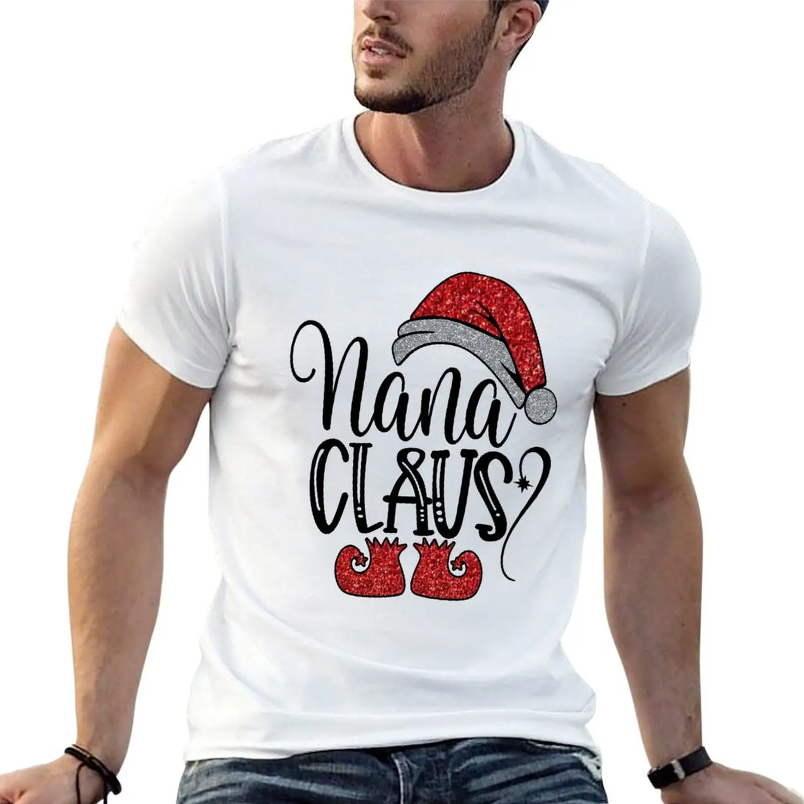 

Funny Santa Nana Claus Christmas Matching Family Pajama T-Shirt cotton t shirt man man tshirt t shirt for man T-Shirt