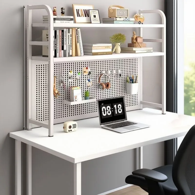 Foreign trade desktop storage rack wholesale, no-drill vertical multi-layer pegboard, e-sports style computer desk organizer